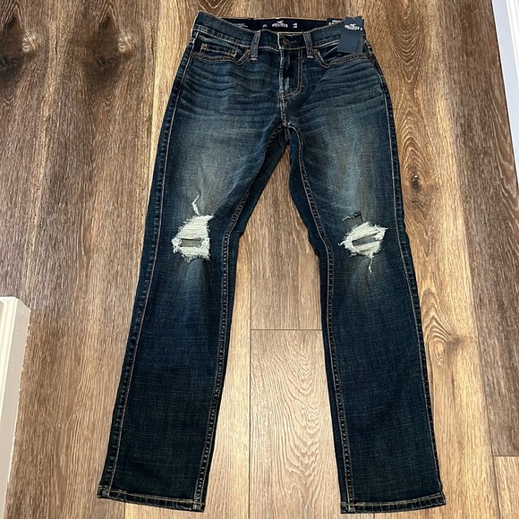 Hollister Other - NWT HOLLISTER California Slim Straight Ripped Hollister Advanced Stretch Jeans